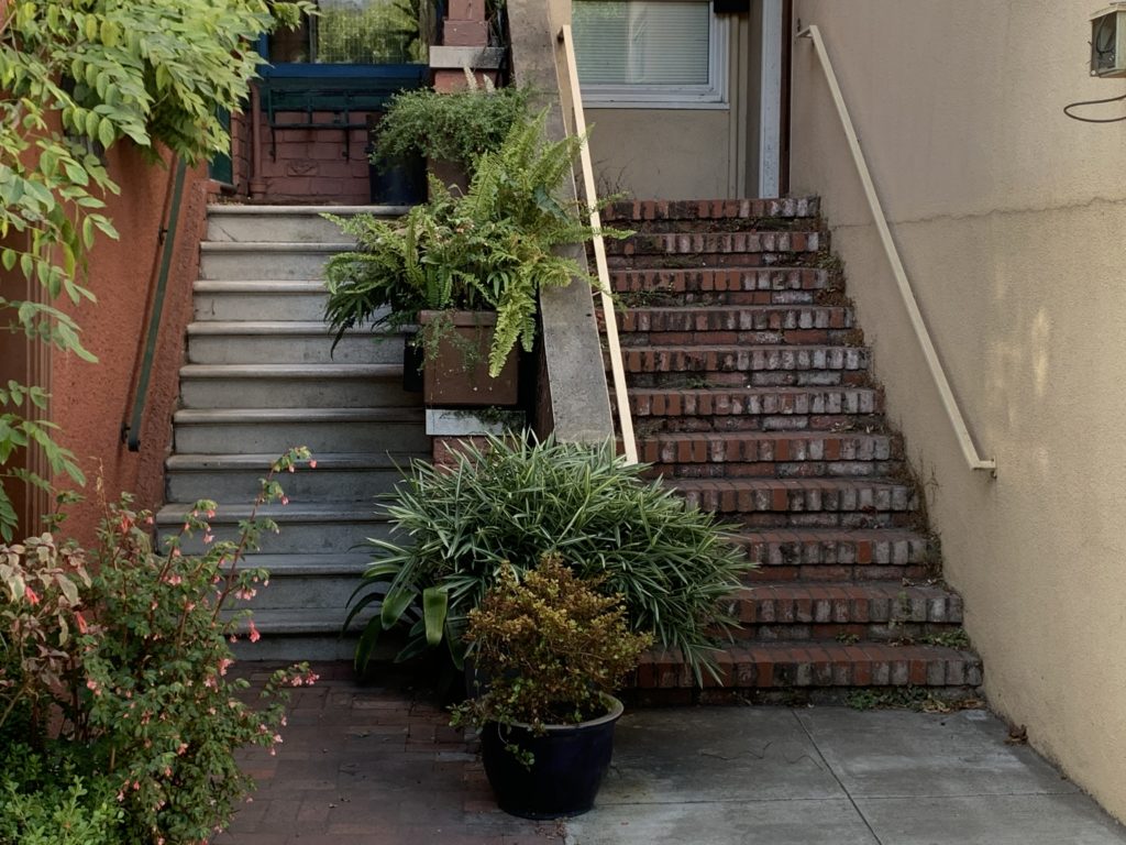 FRONT STAIRS IN OLD SAN FRANCISCO HOMES